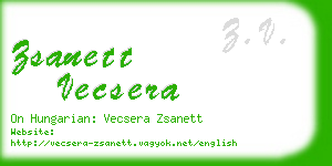 zsanett vecsera business card